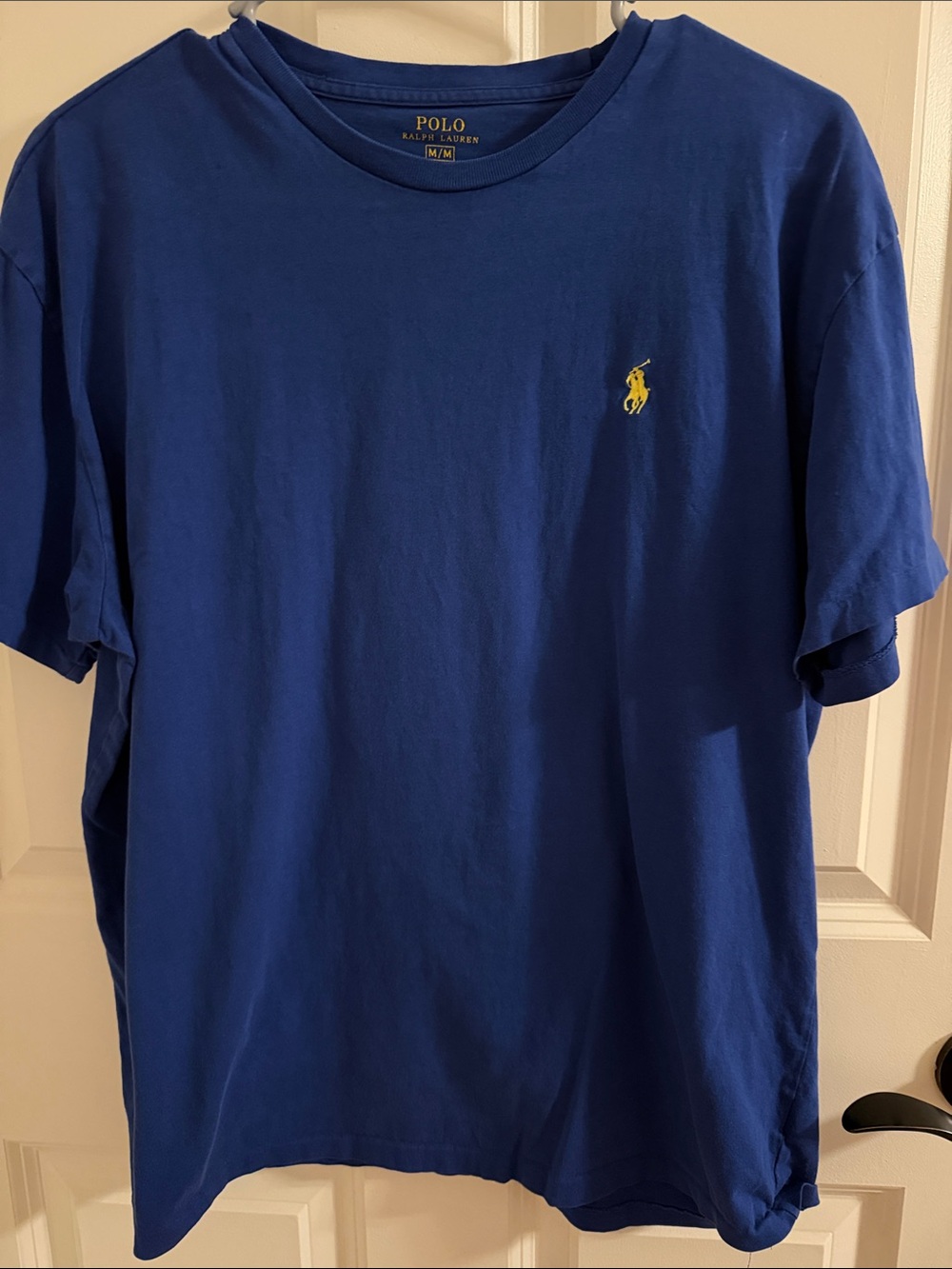 Polo by Ralph Lauren Royal Blue Crewneck Tee with Yellow Polo Pony